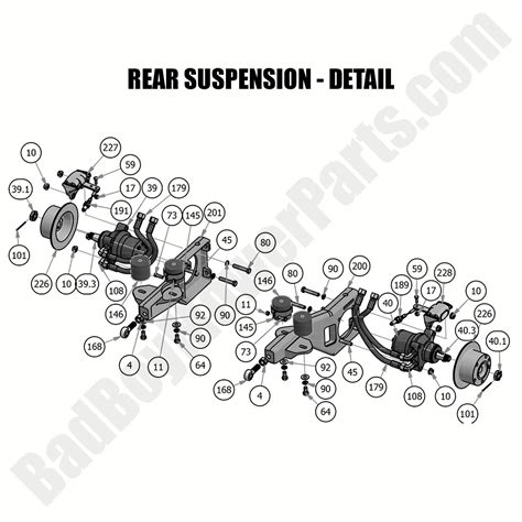 Spring features a 3-leaf construction. . 2008 bad boy buggy parts